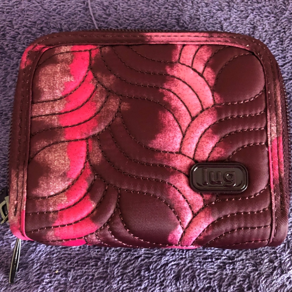 Lug wallet Splits Shibori Wine small flaw